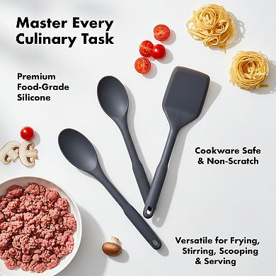 Silicone Utensil Set Heat Resistant and Flexible Design