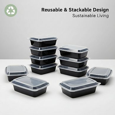 30 Pack 38oz Meal Prep Containers BPA Free Stackable Microwave and Freezer Safe