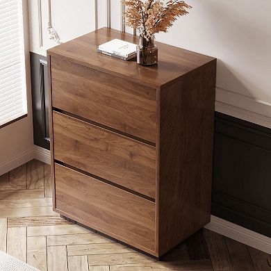 23.62" Modern 3-Drawer Nightstands