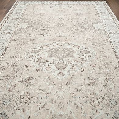 Washable Hallway Runner Rug Vintage Water Resistant Non Slip