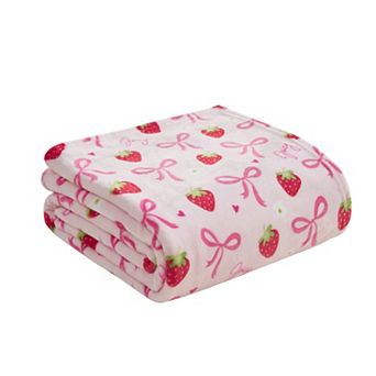Juicy Couture Kids Printed Plush Throw Blanket