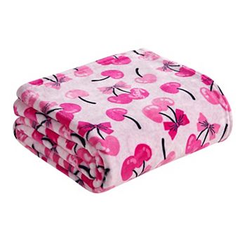 Juicy Couture Kids Printed Plush Throw Blanket
