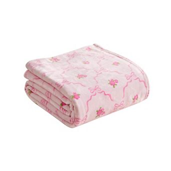 Juicy Couture Kids Printed Plush Throw Blanket