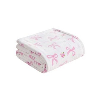 Juicy Couture Kids Printed Plush Throw Blanket