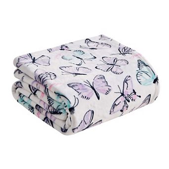Juicy Couture Kids Printed Plush Throw Blanket