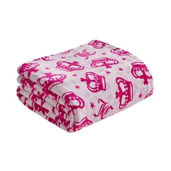 Juicy Couture Kids Printed Plush Throw Blanket