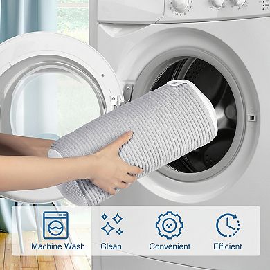 Reusable Shoe Washing Bag for Machine with Adjustable Shoe Trees and Zipper