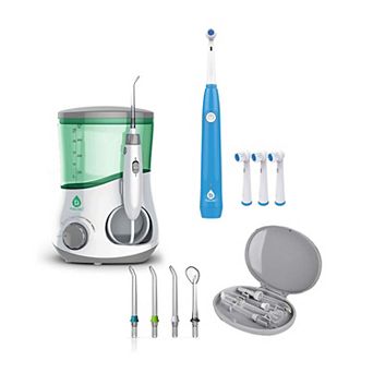 Pursonic Smile Pro Bundle: Professional Oral Irrigator + USB Rechargeable Rotary Toothbrush