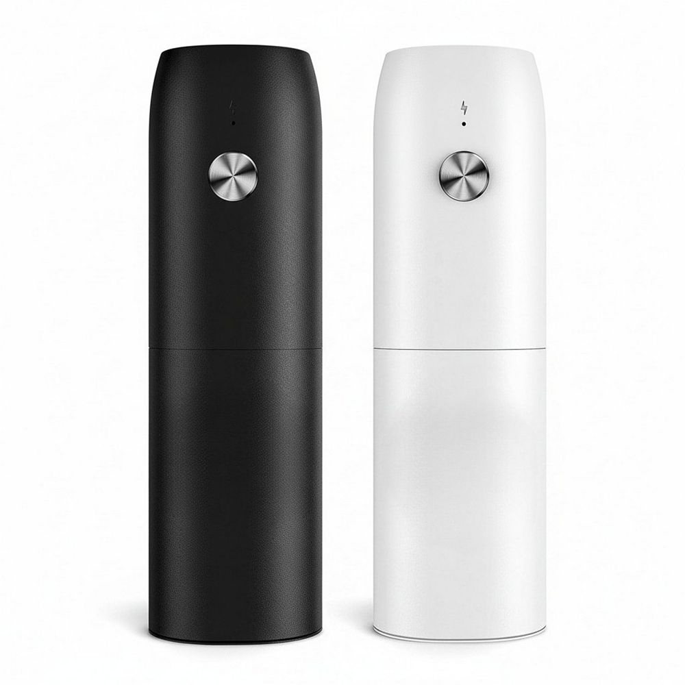 Electric Salt and Pepper Grinder Set Rechargeable Automatic with ...