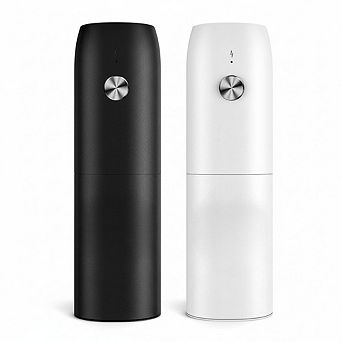 Electric Salt and Pepper Grinder Set Rechargeable Automatic with Adjustable Coarseness