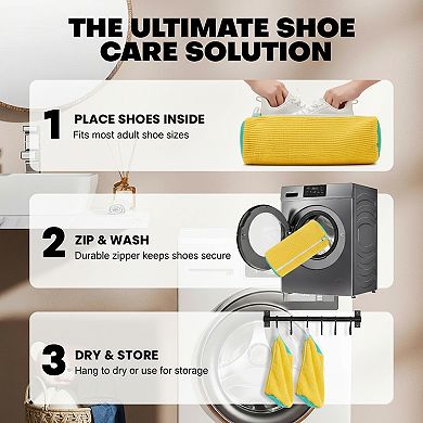 Reusable Shoe Washing Machine Bag for Washer and Dryer 2 Pack