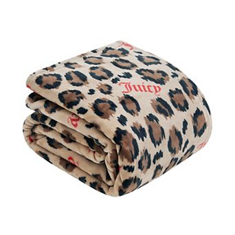 Juicy Couture Oversized Plush Throw Blanket