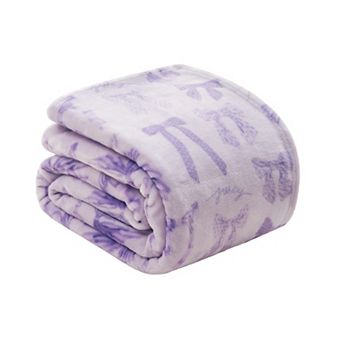 Juicy Couture Oversized Plush Throw Blanket