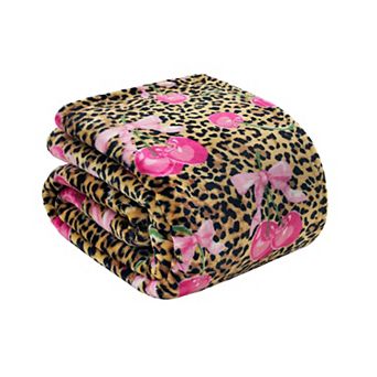 Juicy Couture Oversized Plush Throw Blanket