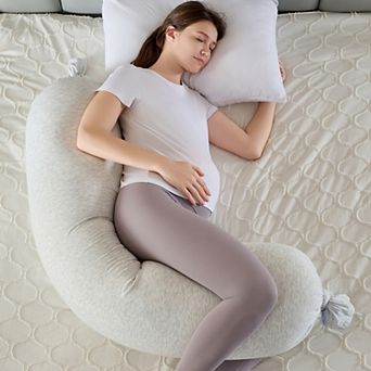 Sweet Home Collection Adjustable Pregnancy Body Pillow, Smooth and Soft Removable Cover