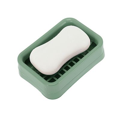 Double Layer Grid Soap Dish for Bathroom 1 Pc