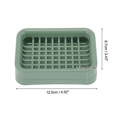 Double Layer Grid Soap Dish for Bathroom 1 Pc