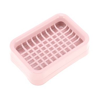 Double Layer Grid Soap Dish for Bathroom 1 pc