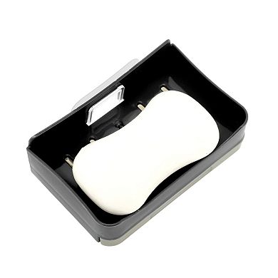 Removable Double Layer Soap Dish for Bathroom and Kitchen Storage Solution