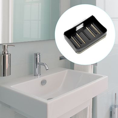 Removable Double Layer Soap Dish for Bathroom and Kitchen Storage Solution