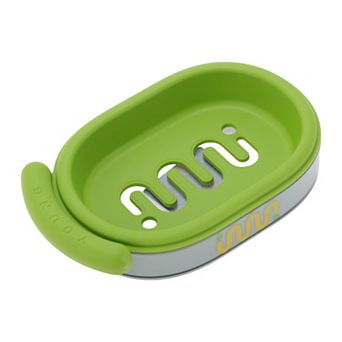 Solid Color Soap Dish for Bathroom and Kitchen Storage with Drain Holes