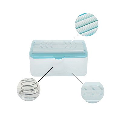 Multipurpose Soap Box with Lid for Laundry Shoes Carpet 1Pc