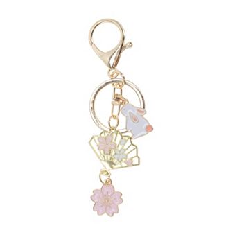 Colorful Flower Keychain Handbag Charms for Bags and Purses 1 pc