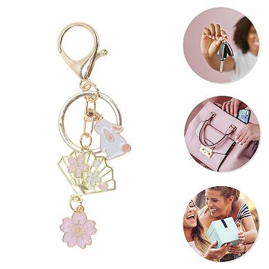 Colorful Flower Keychain Handbag Charms for Bags and Purses 1 Pc