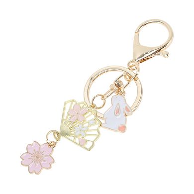 Colorful Flower Keychain Handbag Charms for Bags and Purses 1 Pc