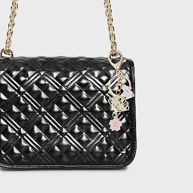 Colorful Flower Keychain Handbag Charms for Bags and Purses 1 Pc