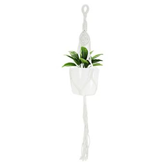 Woven Cotton Flower Plant Pots Holder 1 pc Double Mouth