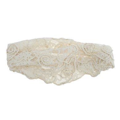 Floral Thin Lace Wide Headband for Women 1 Pc