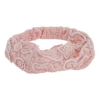 Floral Thin Lace Wide Headband for Women 1 pc
