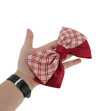 Stylish Plaid Bow Hair Barrette for Fashionable Hairstyles 1 Pc