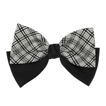 Stylish Plaid Bow Hair Barrette for Fashionable Hairstyles 1 pc