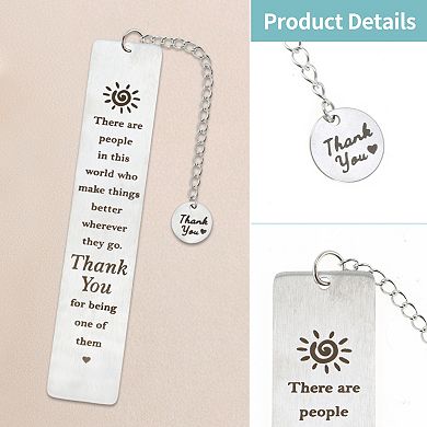 Elegant Silver Tone Bookmark for Reading and Book Lovers 1Pc