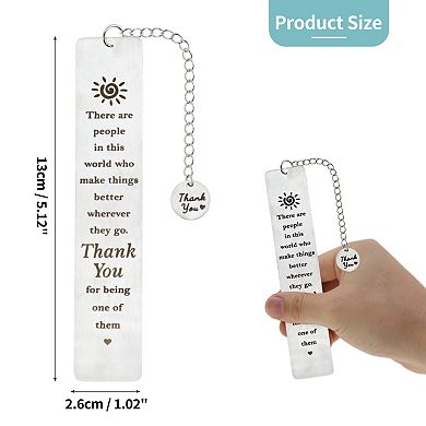 Elegant Silver Tone Bookmark for Reading and Book Lovers 1Pc
