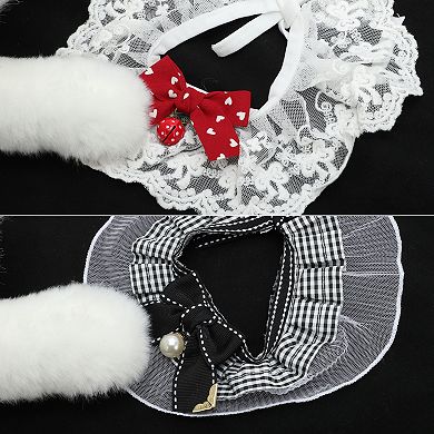 Kitten Collar Cats Dress Accessories 2 Pcs