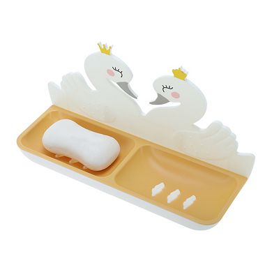 Cartoon Swan Soap Dish for Bathroom - Ideal for Keeping Soap Dry and Organized