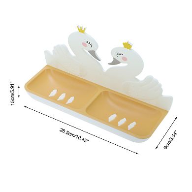 Cartoon Swan Soap Dish for Bathroom - Ideal for Keeping Soap Dry and Organized