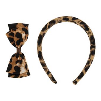 Stylish Leopard Print Hair Clips Hairdo Clips 1 Set