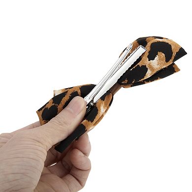 Stylish Leopard Print Hair Clips Hairdo Clips 1 Set