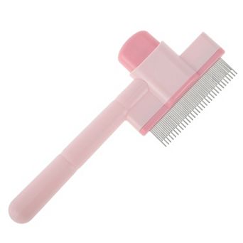 Pet Hair Removal Brush with Release Button for Massaging and Removing Shedding Hair