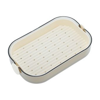 Double Layer Drain Soap Dish for Bathroom 1 pc