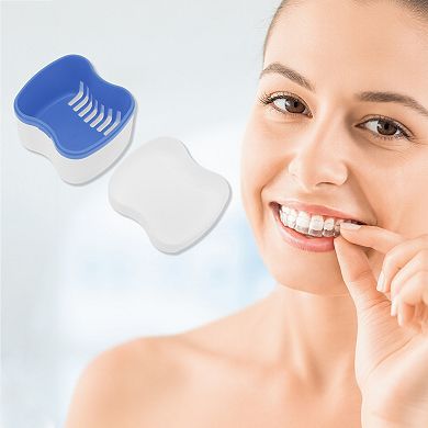 Portable Retainer Case Braces Box for Clear Aligners and Dentures