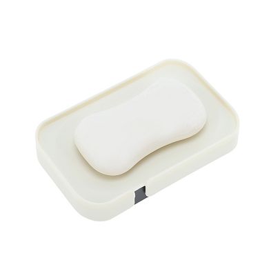 Stylish Letter Drain Soap Dish for Bathroom with Easy Installation 1 Pc