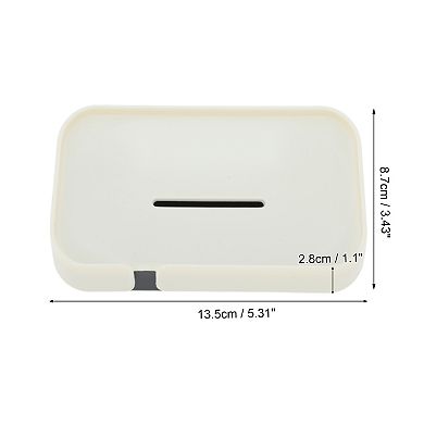 Stylish Letter Drain Soap Dish for Bathroom with Easy Installation 1 Pc