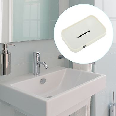 Stylish Letter Drain Soap Dish for Bathroom with Easy Installation 1 Pc