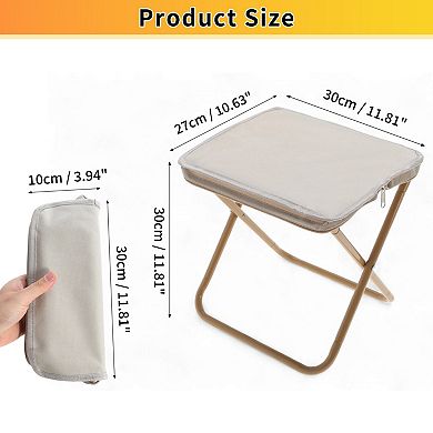 Mini Portable Camping Stool Camping Stool with Zippered Carrying Bag Folding Chair