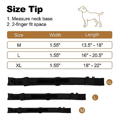 Dog Collar for Large Dogs Adjustable Heavy Duty with Handle Tactical 1Pc